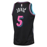 Maillot NBA Miami Heat Nikola Jovic Nike 2025-26 City Edition Noir Swingman - Homme
